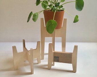 Modern Love Mid Century Plant Stand / flat pack