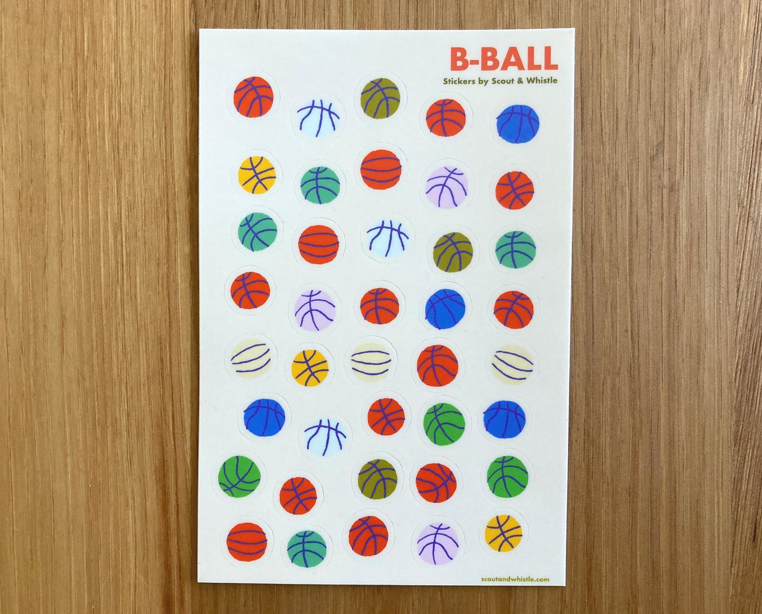 Basketball sticker sheet by ScoutandWhistle