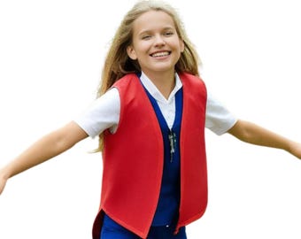 Youth Twill Patch Vest YMCA Scouts Clubs