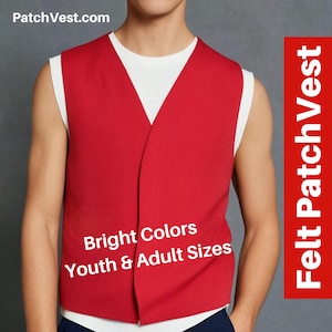 FELT Cub Scout Patch Brag Costume Vest