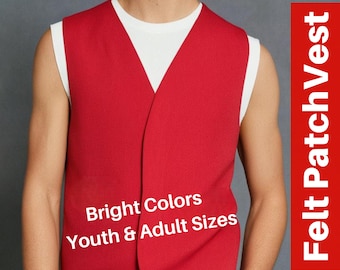FELT Cub Scout Patch Brag Costume Vest