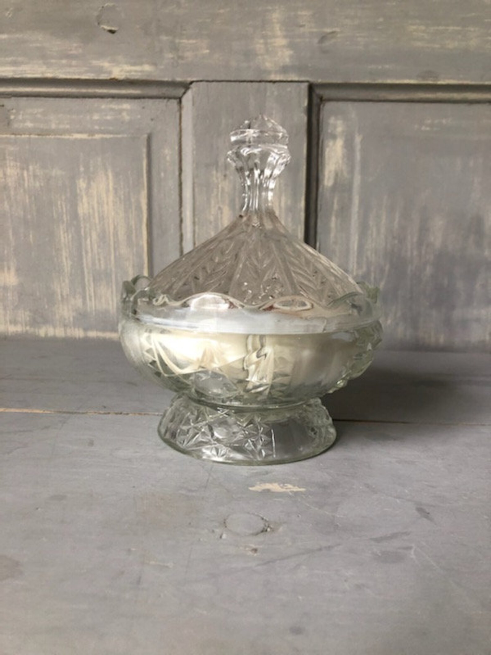 Small Vintage Vessel Soy Candle SMALL CHIP DISCOUNTED Etsy