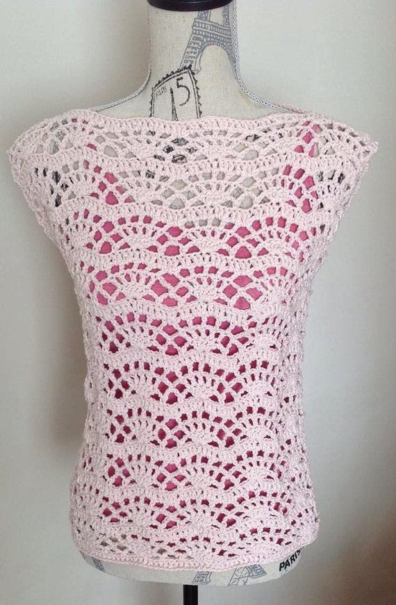crochet lace tunic