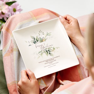 Personalisierte Hochzeitseinladung Platte