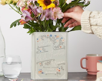 Personalised Book Vase