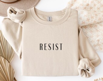 Resist - Unisex Crewneck Sweatshirt, AntiTrump, Anti-Ice, Protest Shirt