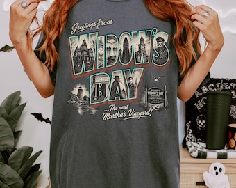 Greetings From Widow's Bay Tee, Retro TV Show Fan Shirt, New England Souvenir (Unisex)