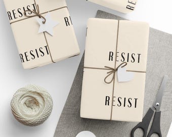 Resist Wrapping Paper: Feminist Anti-Trump Gift Wrap
