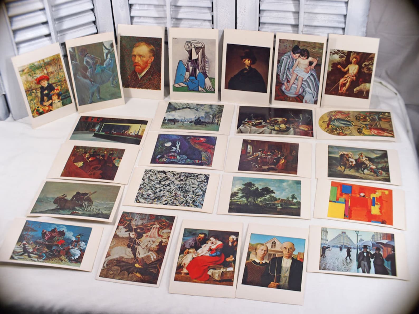 24 Painting Cards for MASTERPIECE Art Auction Game Complete Etsy