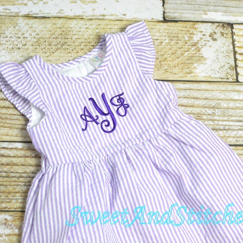 monogrammed easter dress