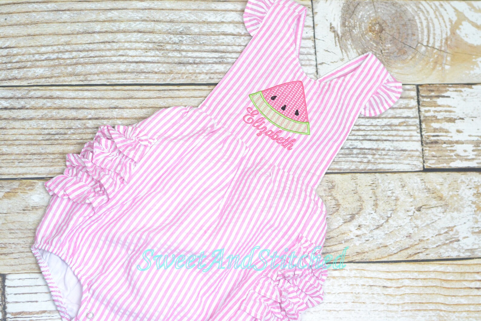 Watermelon Applique Girl Bubble by My Little Hoppers main image 0