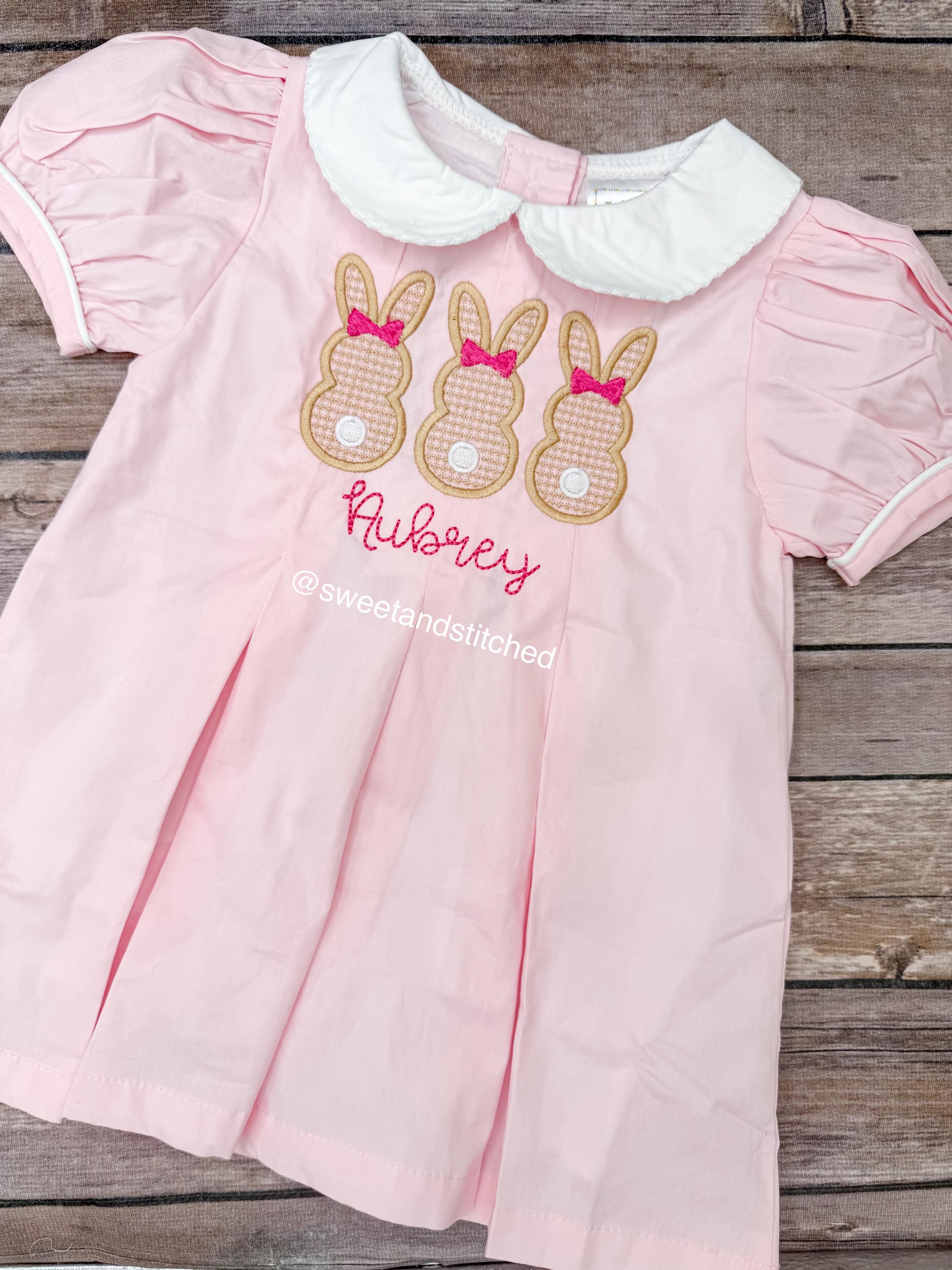 sachin and babi light blue dress Baby Girl Easter Bunny Dress