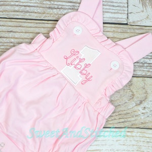 Monogrammed girls birthday outfit with number and name, girls birthday bubble cake smash outfit, 1st birthday cake smash outfit