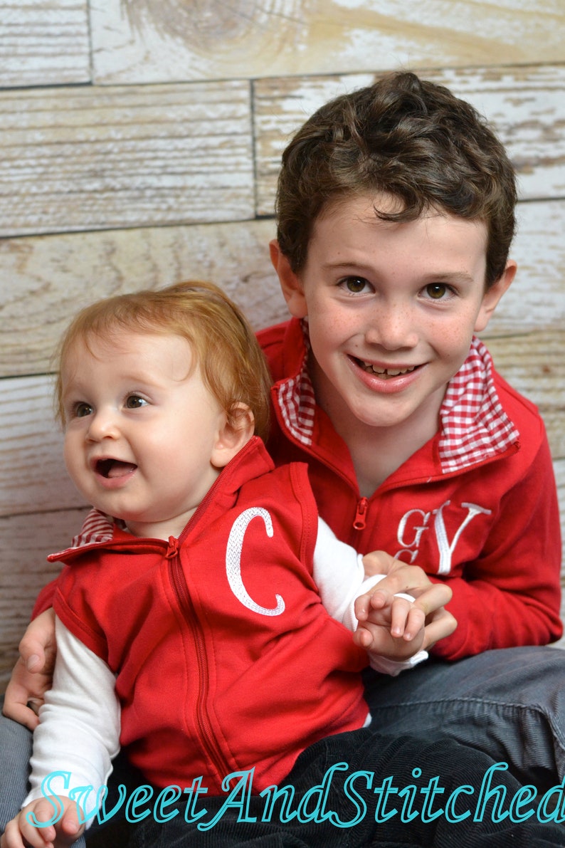 monogrammed Christmas vest Monogrammed Christmas outfit for boys Monogrammed toddler vest Monogrammed Boys vest Boys Christmas sweater