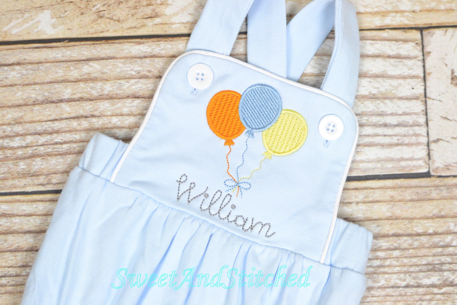 Monogrammed Baby Boy Birthday Romper Personalized Boys Etsy