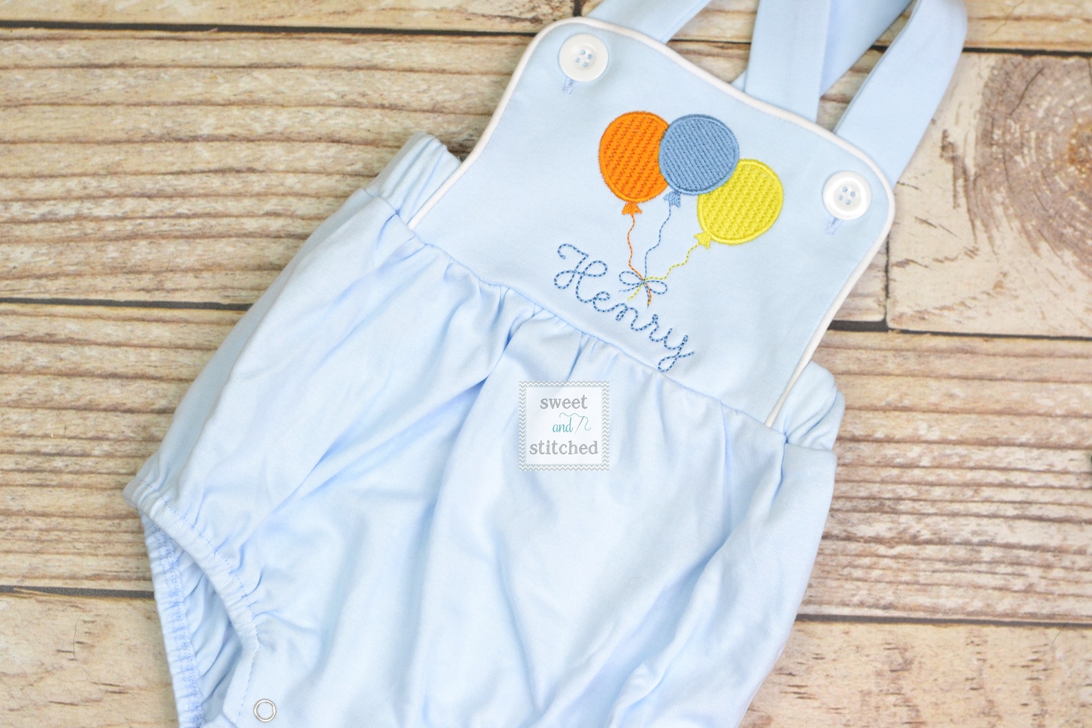 Monogrammed Baby Boy Birthday Romper Personalized Boys Etsy
