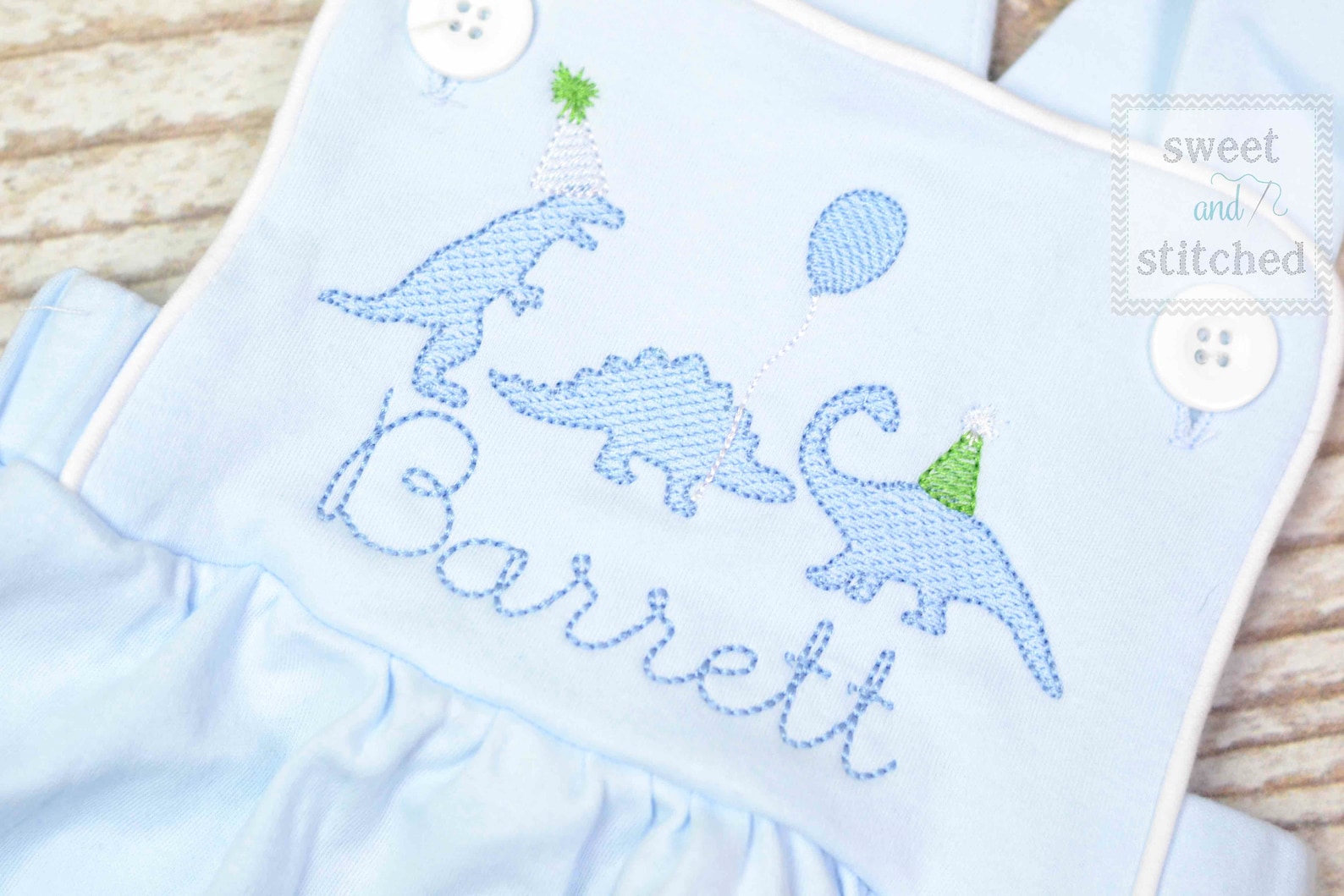 Monogrammed Baby Boy Birthday Romper With Dinosaurs Dinosaur Etsy