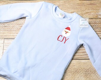 Monogrammed Christmas sweater, Christmas sweatshirt, boys monogrammed sweatshirts, Christmas outfit, Christmas jacket, santa outfit