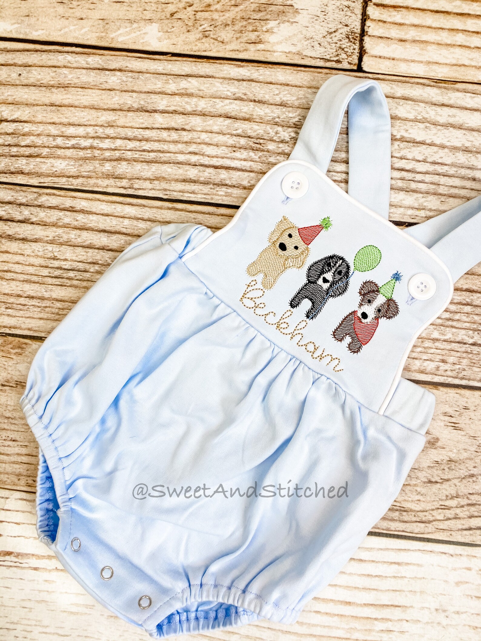 Boys Puppy/Ball Romper