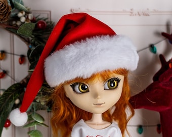 Christmas hat for Pullip & Blythe -Santa Claus hat