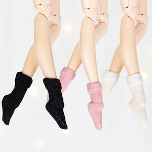 Short socks for Pullip, Blythe, Pure Neemo, Obitsu 24 26 27, 1/6 dolls  - Cotton