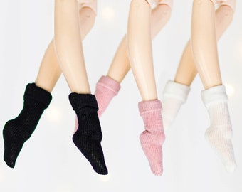 Short socks for Pullip, Blythe, Pure Neemo, Obitsu 24 26 27, 1/6 dolls  - Cotton