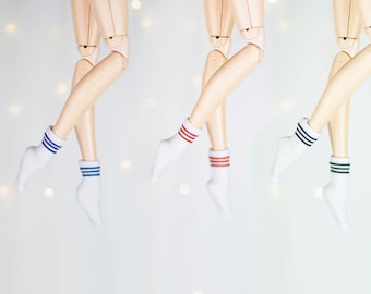 Short socks for Pullip, Blythe, Poppy Parker, Obitsu, Pure Neemo, 1/6 dolls  - school gril uniform