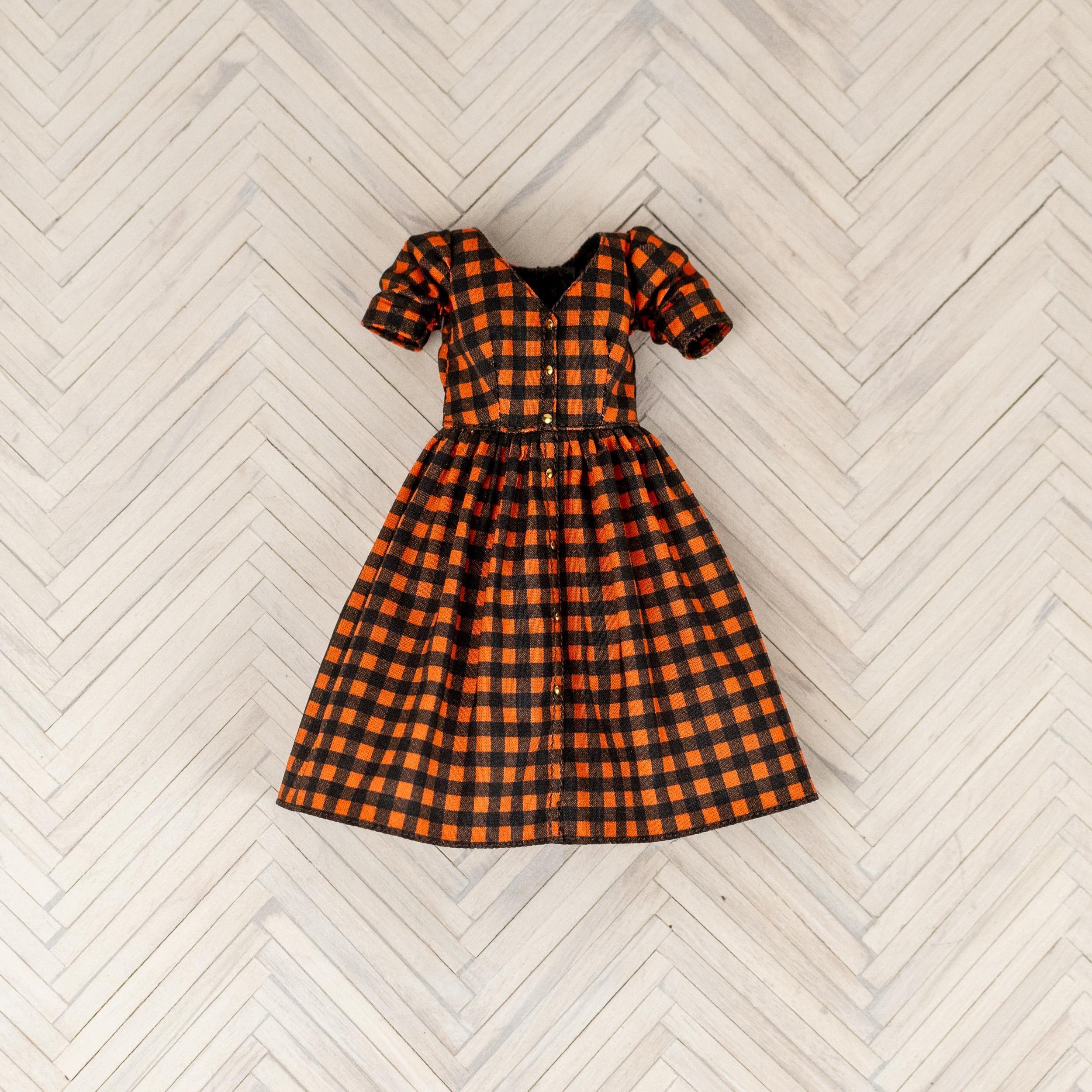 orange and black gingham dress The Gingham Dress main image 1