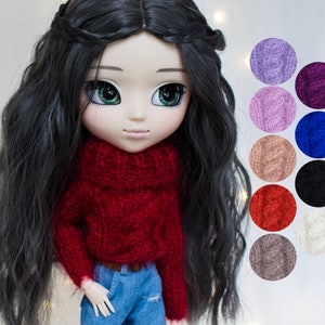 Turtleneck for Pullip, Blythe, Obitsu 24 25 26 27, Azone Pure Neemo, Dal and similar 1/6 scale dolls