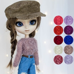 Sweater for Pullip, Blythe, Azone Pure Neemo S, Dal, Obitsu 24/25/27 soft and similar 1/6 scale dolls