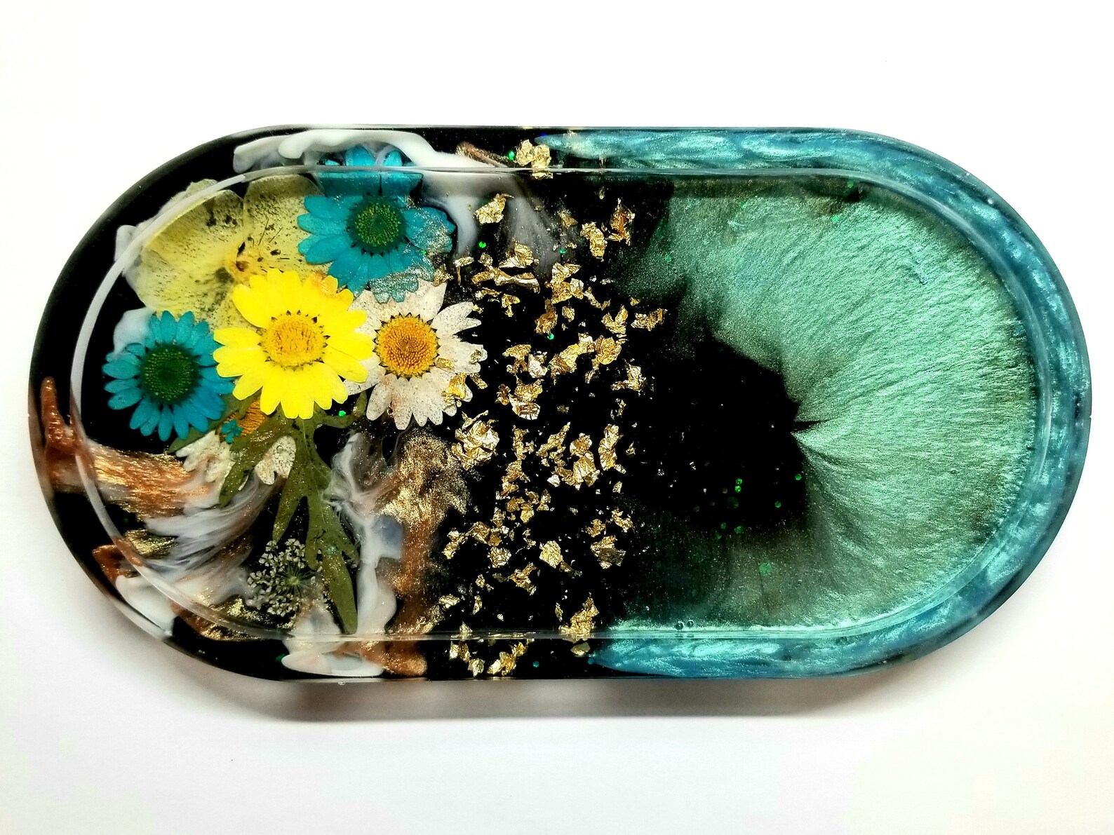 Floral Resin Tray Pressed Flowers Tray Resin Tray Spring Etsy