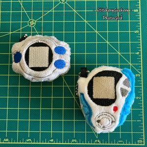 Plush Digital Monster Device Keychains