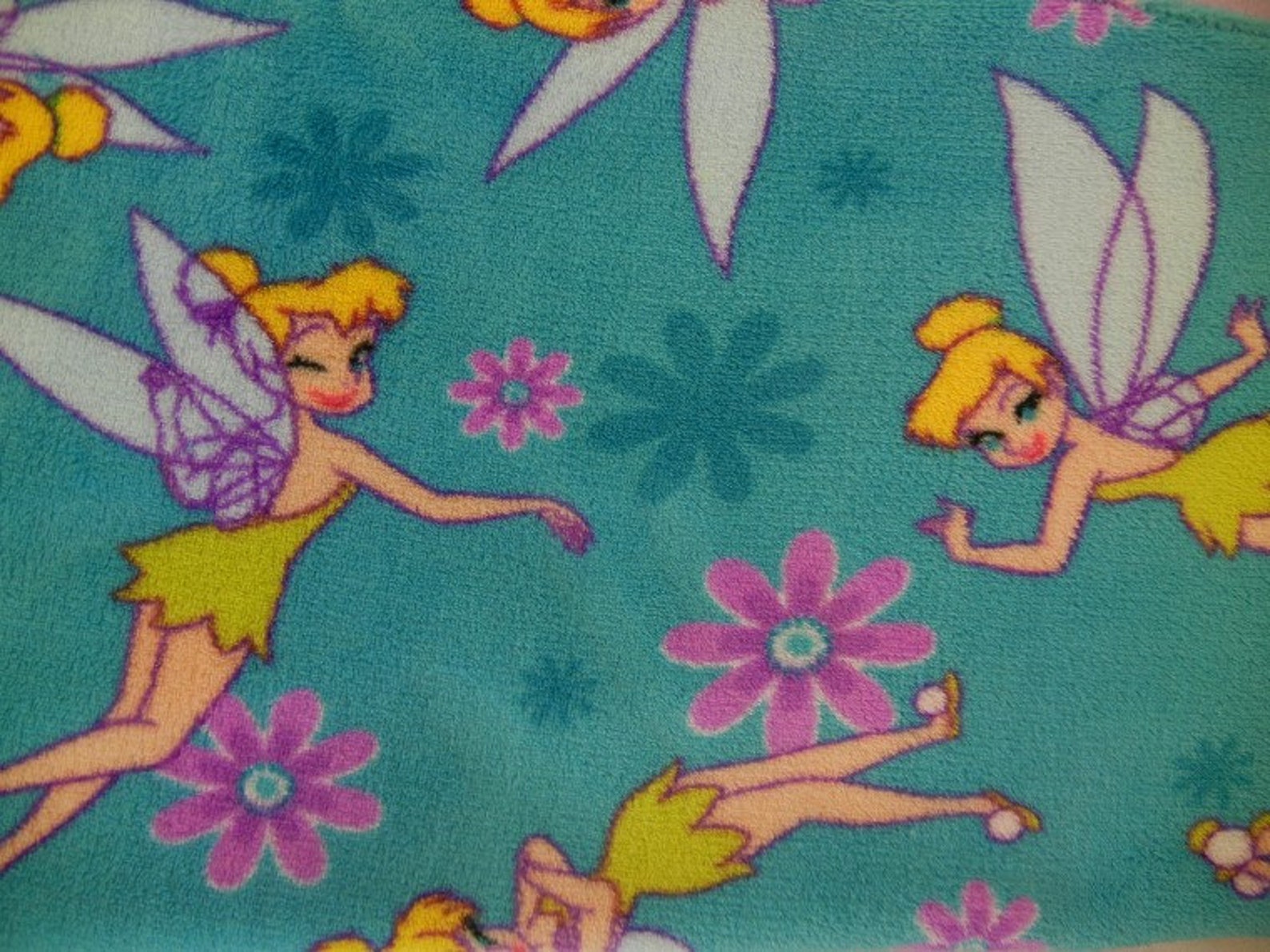 TINKERBELL HOODED TOWEL Disney Licensed Pool Beach or Bath Etsy