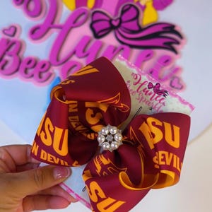 ASU hair bow