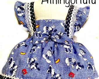 Denim Pinafore Perfect for: pageant, outfit of choice, theme wear, photo shoot, casual wear