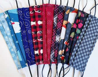 Winter Season Face Masks - Adult + Kids - w/ Nose Wire and Pocket for Filter