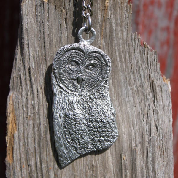 Lead Free Pewter Barn Owl Keychain Owl Key Chain Barn Owl Birthday Gift Car Accessory Vehicle Accessories Wild Bird Holiday House Key Ring