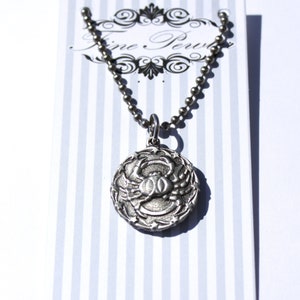 Sin plomo Estaño Cáncer Zodiaco Collar Cáncer Astrología Collar Carta de nacimiento Zodiaco Colgante Metal Boho Joyería Regalo Horóscopo Joyería Cangrejo