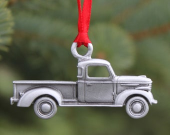 Hastings Pewter Lead Free Pewter Vintage Truck Ornament  fine pewter  old vehicle automobile decoration  Made in Michigan made in MI made