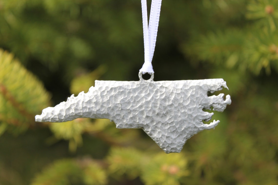 Hand Made Lead Free Pewter North Carolina Ornament State of Etsy