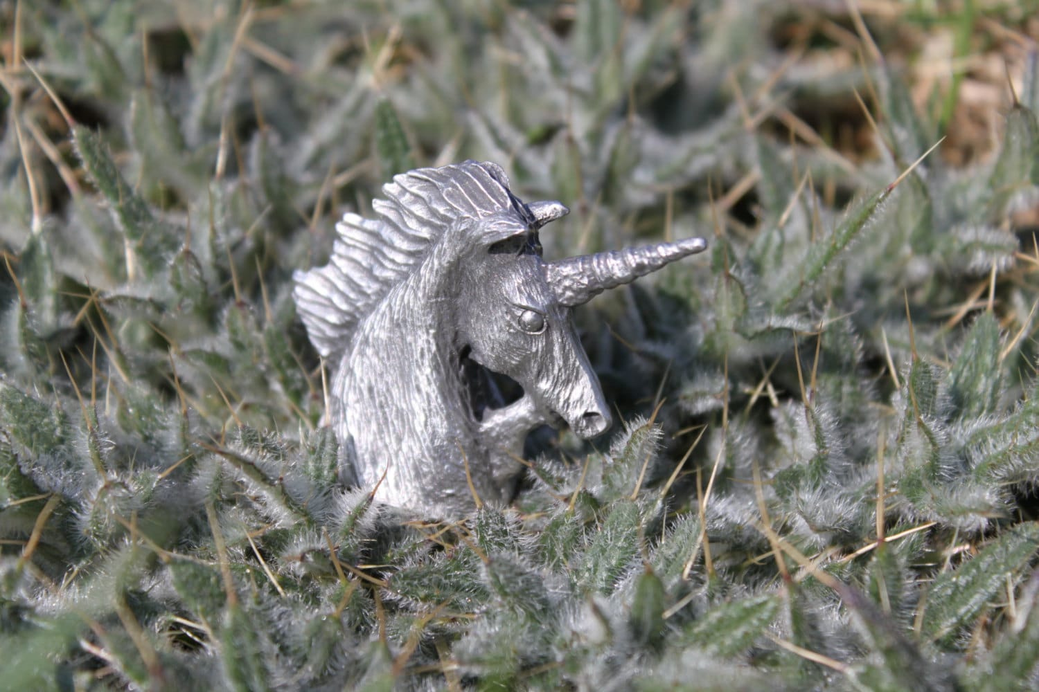 Lead Free Pewter Unicorn Head Figurine Fine Pewter Made in Etsy