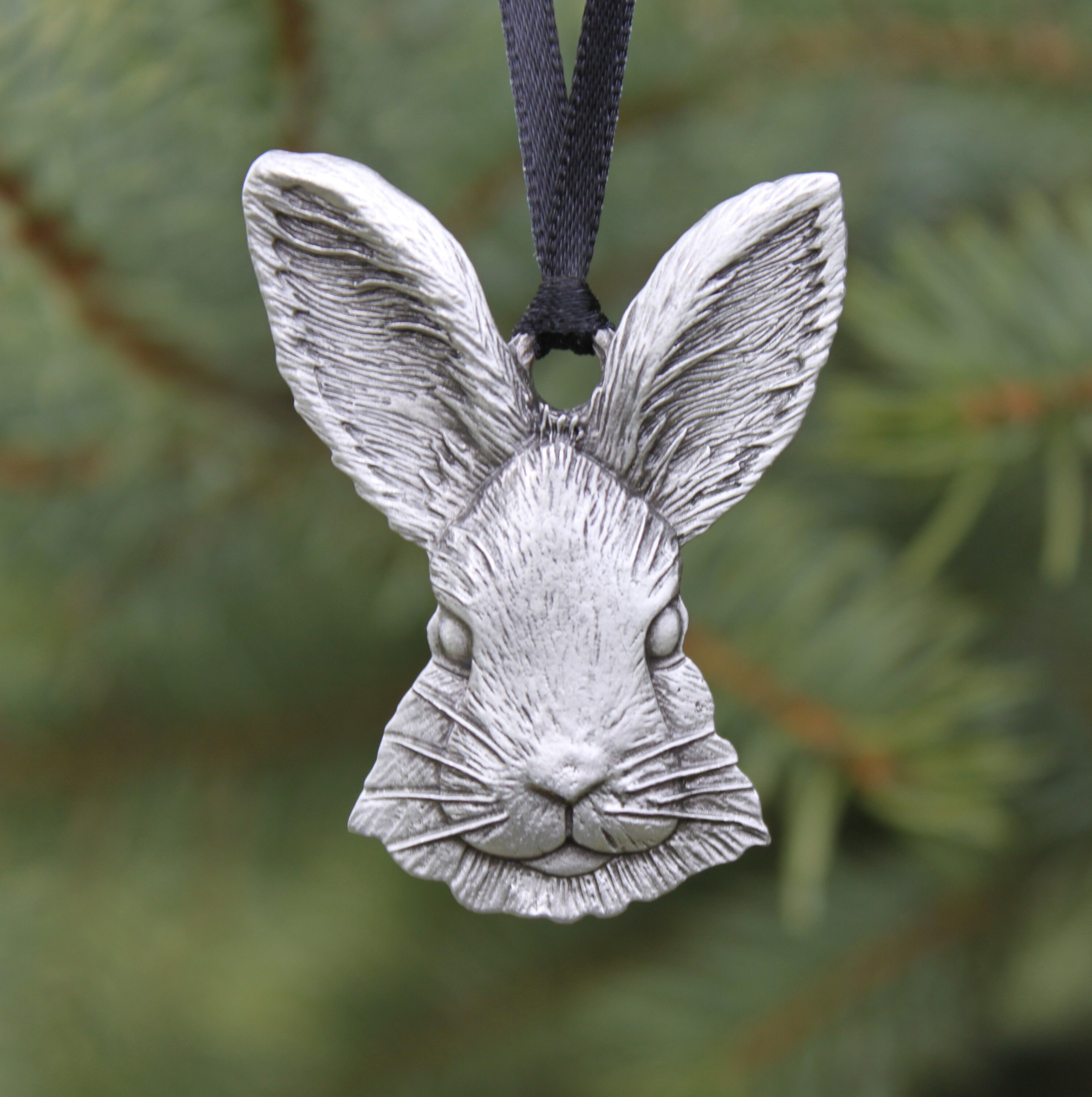 Hastings Pewter Hand Made Lead Free Pewter Rabbit Ornament Etsy
