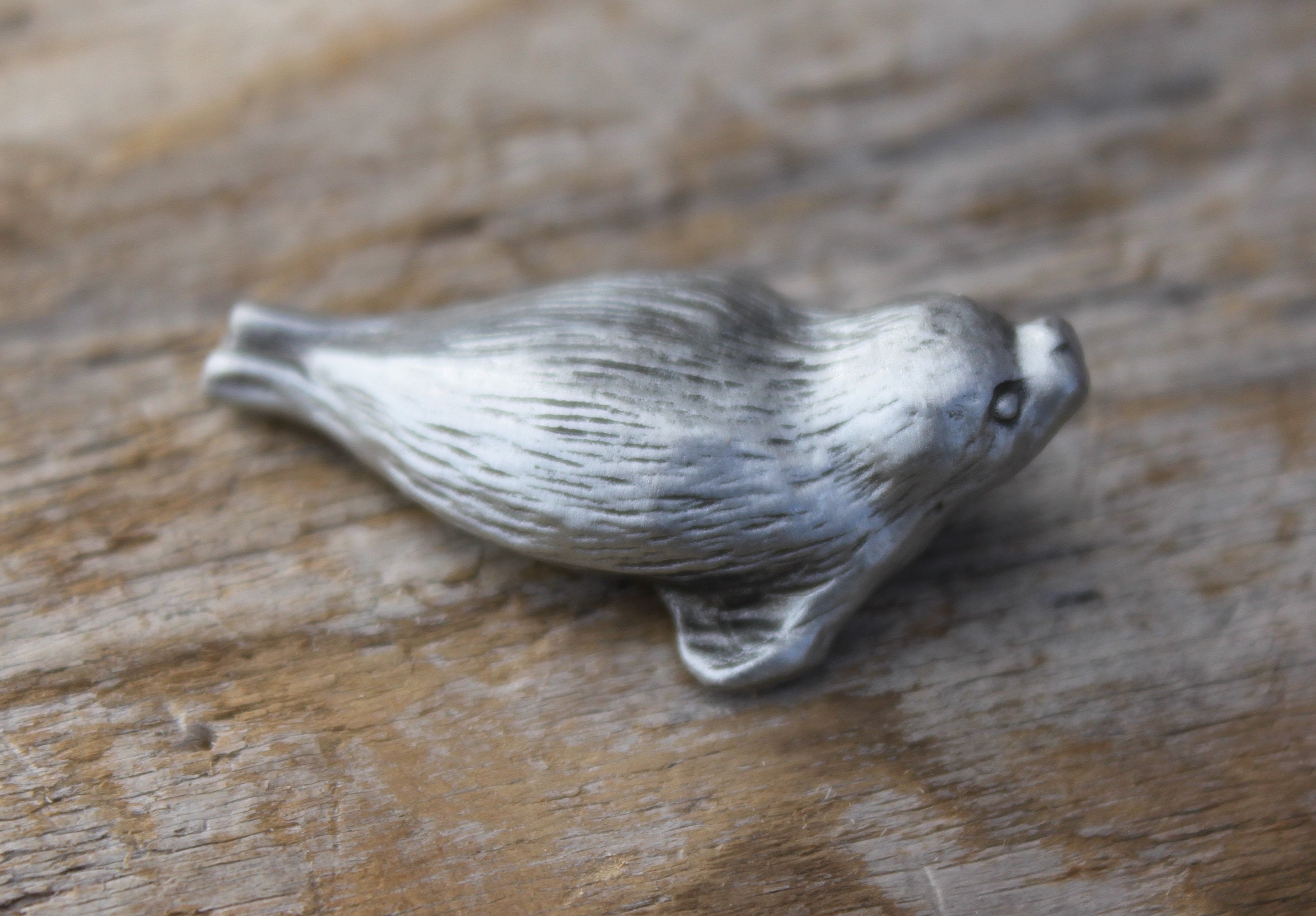 Hastings Pewter Lead Free Pewter Seal Pup Figurine small Etsy