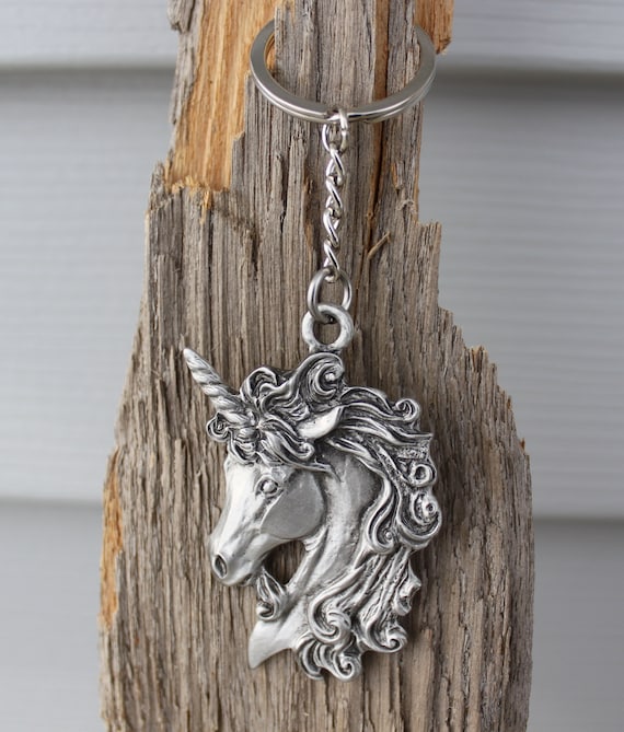 Unicorn head hotsell keychain