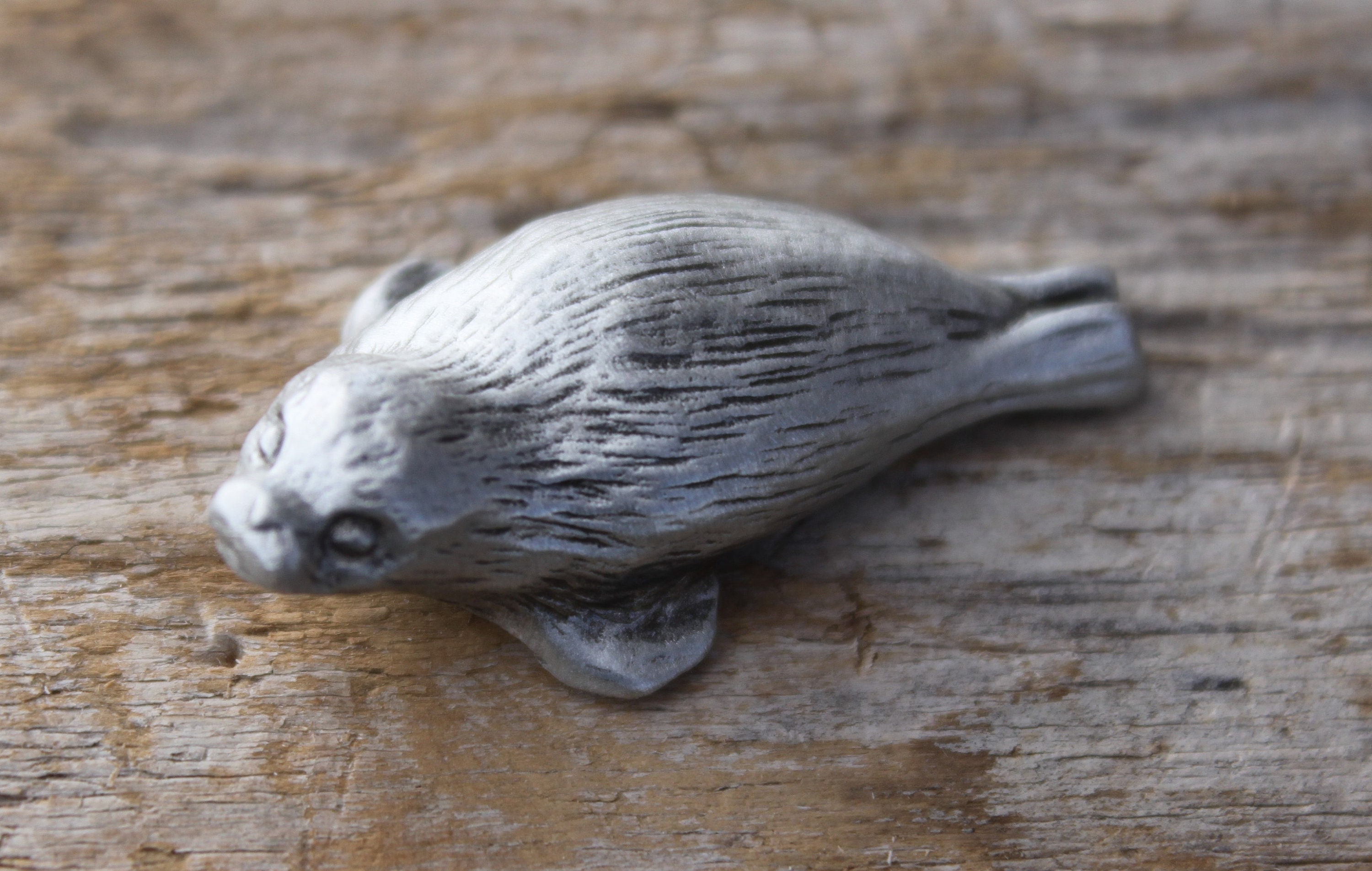 Hastings Pewter Lead Free Pewter Seal Pup Figurine small Etsy