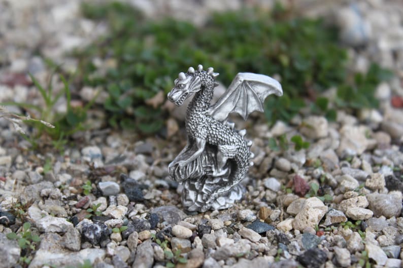 Hastings Pewter Lead Free Pewter Dragon Figurine Fine Pewter Etsy