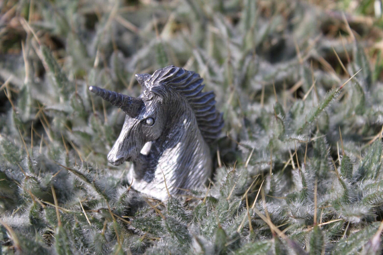 Lead Free Pewter Unicorn Head Figurine Fine Pewter Made in Etsy