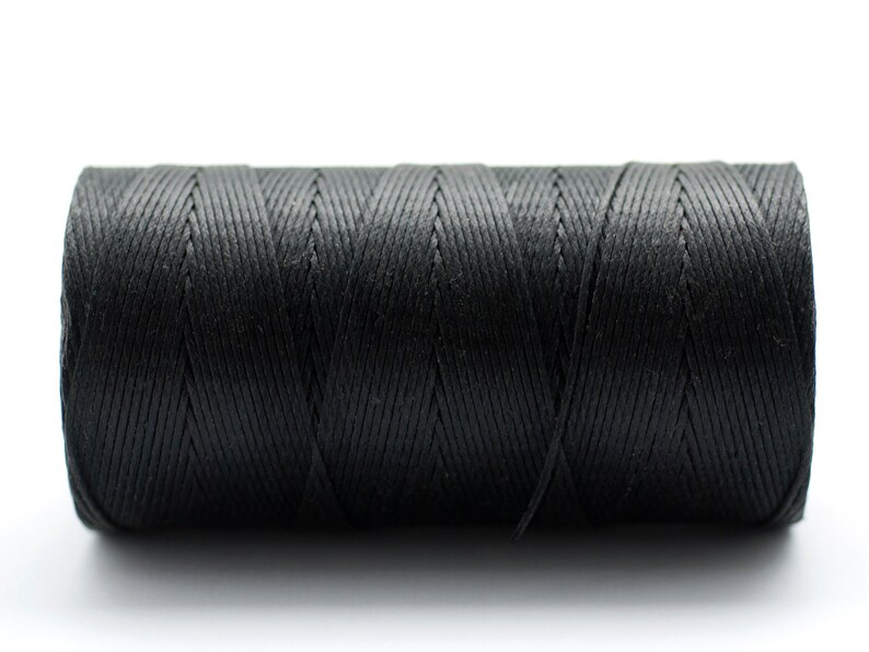 Linen Black Waxed Thread 1 Mm Linen Cord Thread for Jewelry Etsy