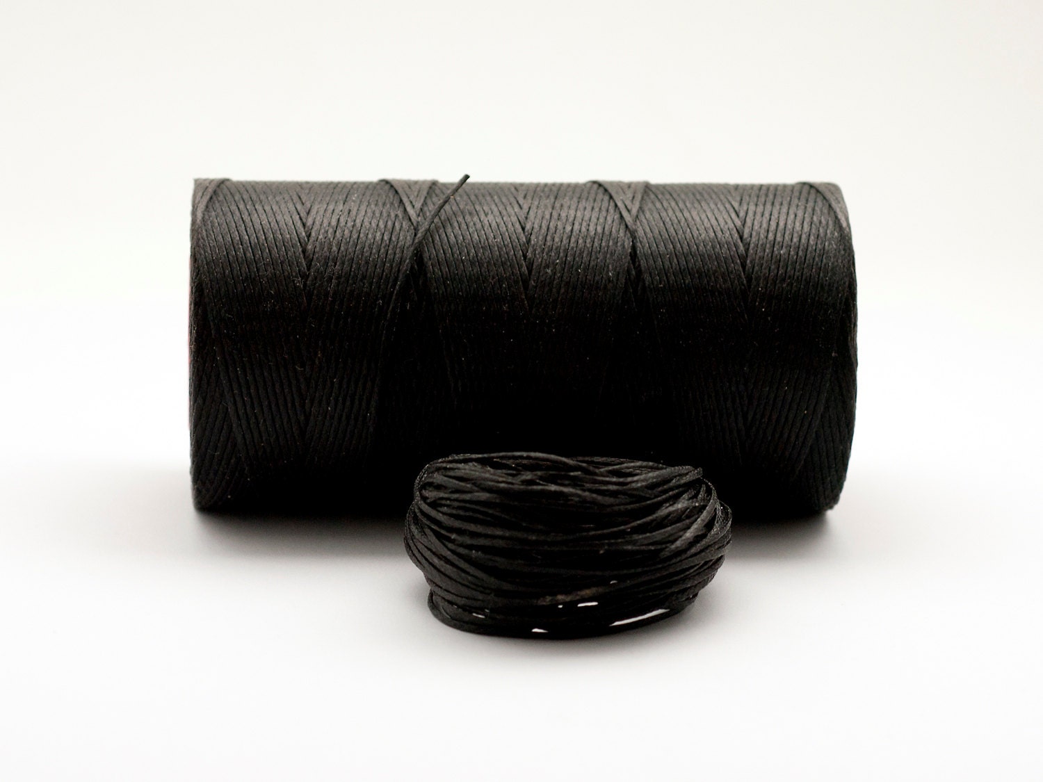 Linen Black Waxed Thread 1 mm Linen Cord Thread for Jewelry Etsy