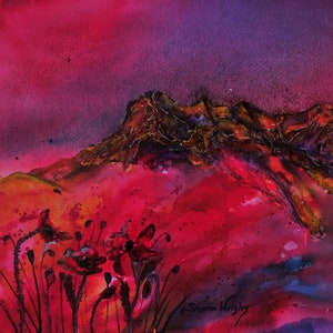 The Other Side original watercolour and mixed media